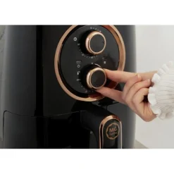 Airfryer 5 w 1 frytkownica beztłuszczowa MG Home Rose Gold Air Fryer 4.2 L czarna 1400W