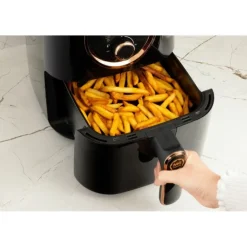 Airfryer 5 w 1 frytkownica beztłuszczowa MG Home Rose Gold Air Fryer 4.2 L czarna 1400W