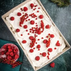 Blacha prostokątna forma beżowa do pieczenia 36,5x24x6 cm z stali węglowej i powłoki nieprzywierającej Kinghoff