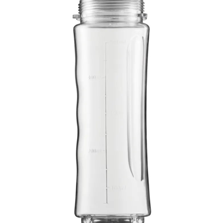 Blender personalny MG Home 500 ml 260W Butelka z ustnikiem, pokrywka i ostrze ze stali nierdzewnej czarny