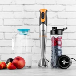 Blender ręczny Botti Elmas stalowo-pomarańczowy mocny 700 W