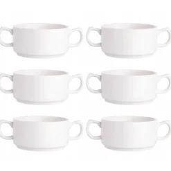 Bulionówka biała porcelana 280 ml flaczarka zestaw 6 sztuk salaterka 11 cm Altom regular