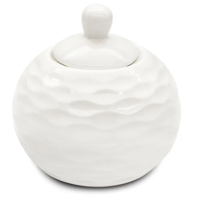 Cukiernica porcelanowa 320 ml cukierniczka biała pojemnik na cukier Bella Fiore Alis Tragar 42394