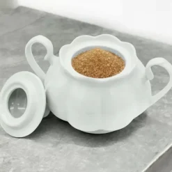 Cukiernica porcelanowa pojemnik na cukier 290 ml cukierniczka z pokrywą Tragar