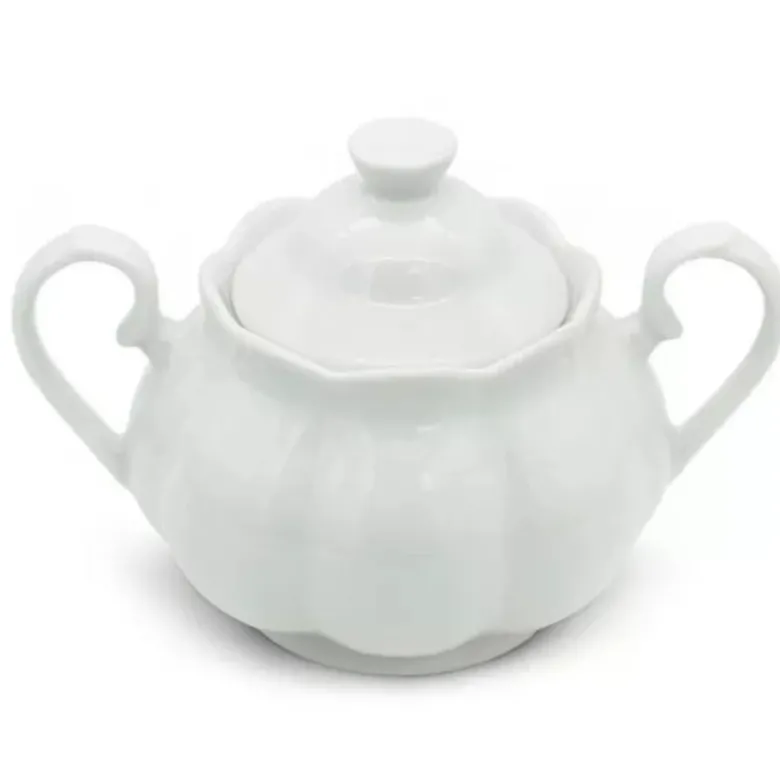 Cukiernica porcelanowa pojemnik na cukier 290 ml cukierniczka z pokrywą Tragar