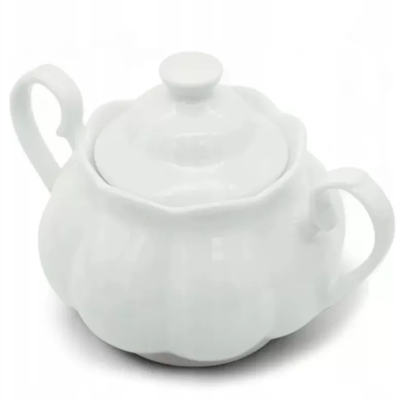 Cukiernica porcelanowa pojemnik na cukier 290 ml cukierniczka z pokrywą Tragar