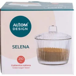 Cukiernica z pokrywką 210 ml z miejscem na łyżeczkę pojemnik na cukier Altom Design