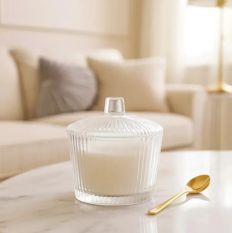 Cukiernica z pokrywką 210 ml z miejscem na łyżeczkę pojemnik na cukier Altom Design