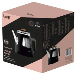 Czajnik elektryczny Botti Electronic Vivien 0,9L czarny 1000W