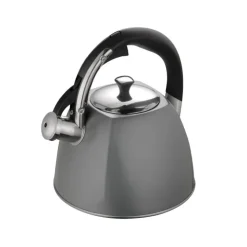 Czajnik stalowy na indukcję Klausberg KB 7411 z gwizdkiem 2.2 L szary
