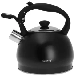 Czajnik tradycyjny stalowy emaliowany 2 L czarny Klausberg KB 7428 indukcja gaz