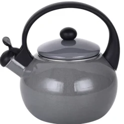 Czajnik tradycyjny z gwizdkiem emaliowany szary 2.2 l Kamille KM-1038D