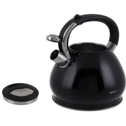 Czajnik ze stali KingHoff KH 1221 z gwizdkiem na indukcję 3.4L czarny