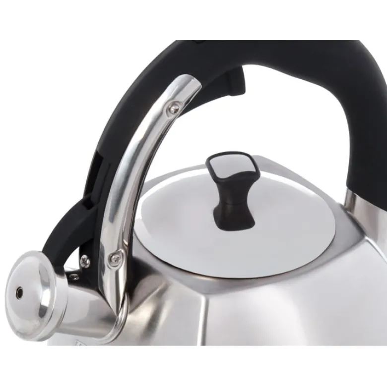 Czajnik ze stali Klausberg KB 7409 z gwizdkiem na indukcję 2.2 L srebrny