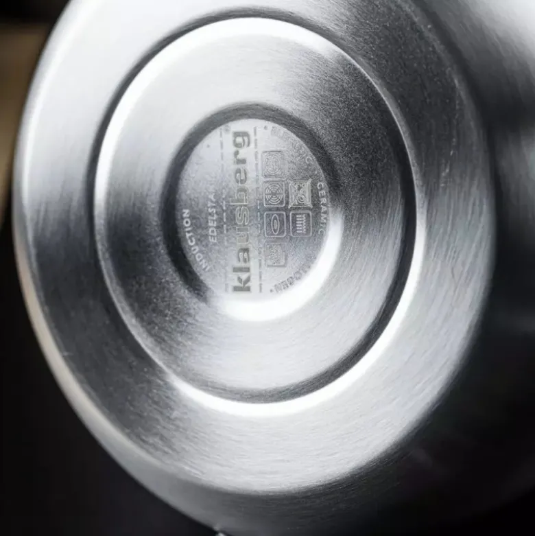 Czajnik z gwizdkiem tradycyjny stalowy 2.5L gaz indukcja srebrny szczotkowany Klausberg