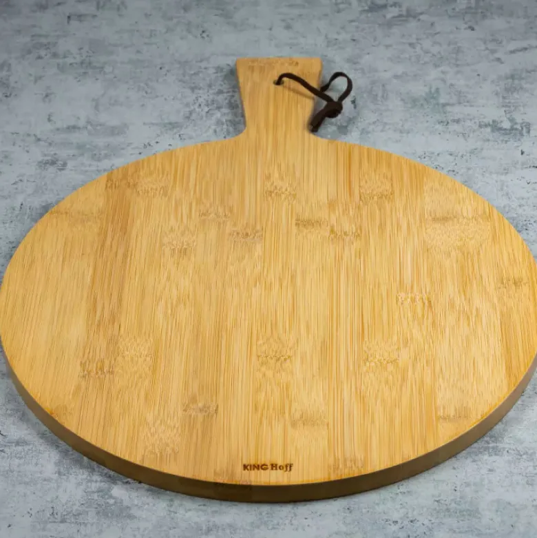 Deska do serwowania pizzy 30 cm drewniana okrągła KingHoff KH 1673