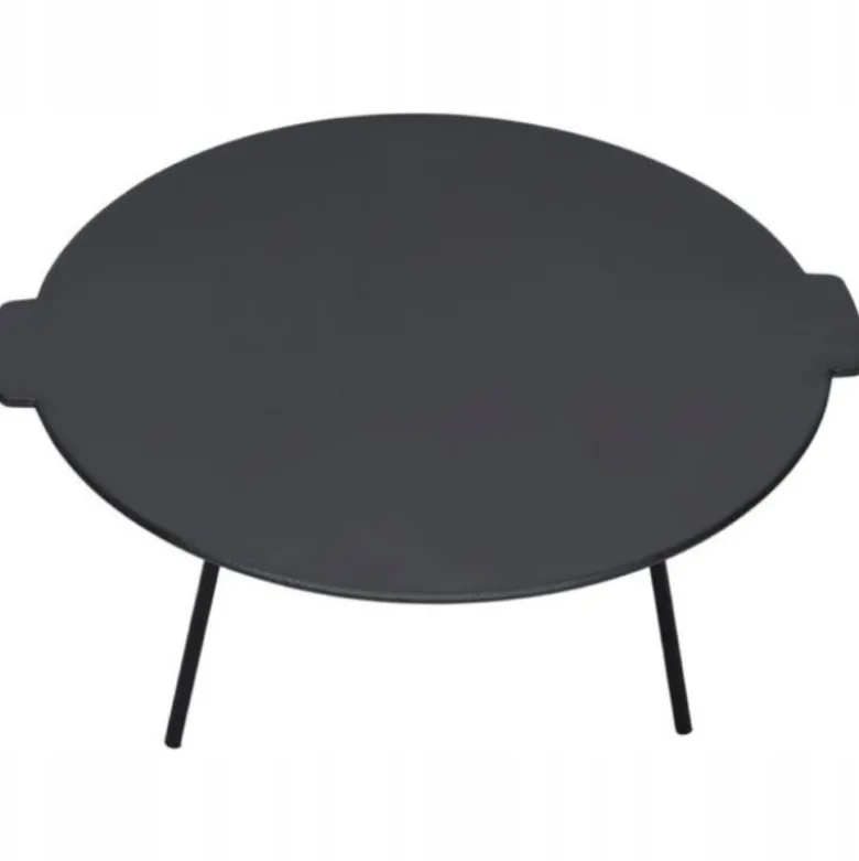 Duża płyta żeliwna okrągła 45cm ruszt na grill ognisko patelnia wok żeliwny