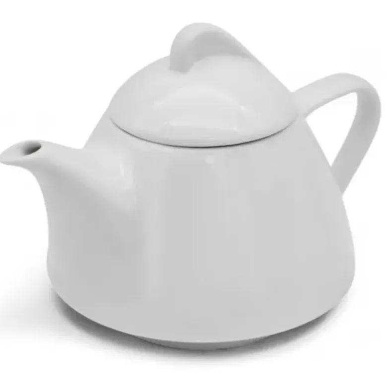 Dzbanek porcelanowy biały imbryk do zaparzania herbaty z Bella Fiore Tragar