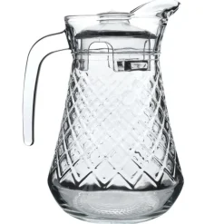 Dzbanek szklany 1400 ml z pokrywką do serwowania lemoniady herbaty mrożonej i kompotu Vilde