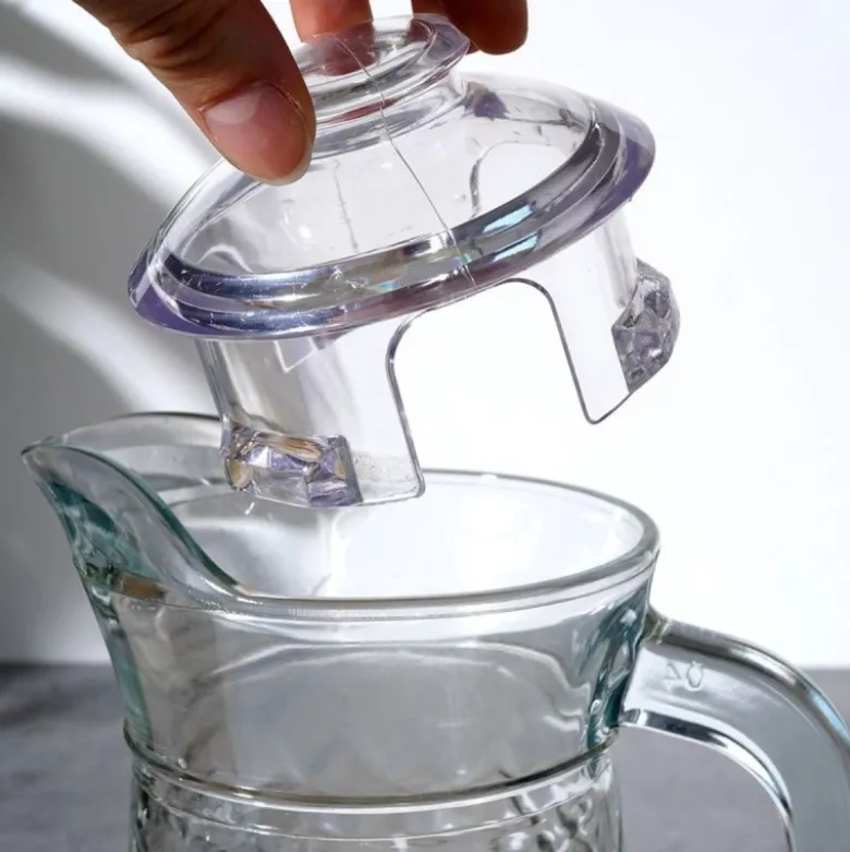 Dzbanek szklany 1400 ml z pokrywką do serwowania lemoniady herbaty mrożonej i kompotu Vilde