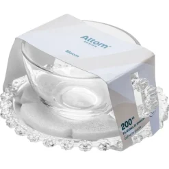 Filiżanka ze spodkiem do kawy i herbaty 200 ml szklana Altom Design Bloom