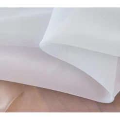 Firana biała gładka 145x250 na taśmie Cotton World