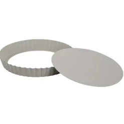 Forma do tarty z wyjmowanym dnem 25cm z powłoką non-stick beżowa KingHoff
