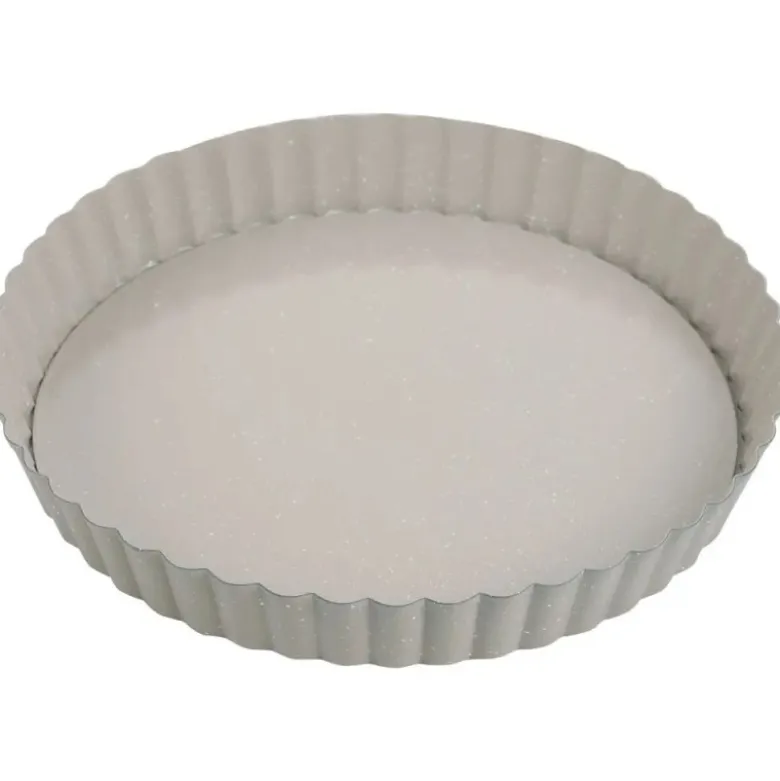 Forma do tarty z wyjmowanym dnem 25cm z powłoką non-stick beżowa KingHoff