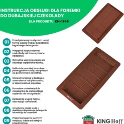 Forma silikonowa do czekolady Dubajskiej 25x13.5 cm Kinghoff 1945