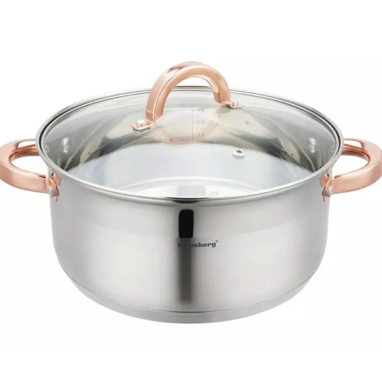 Garnek do gotowania na parze 5 l parowar 24 cm stalowy 3 elementy Klausberg KB 7734