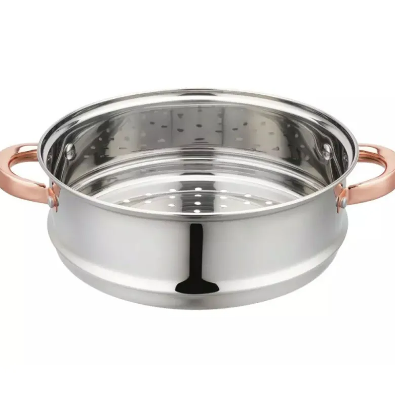 Garnek do gotowania na parze 5 l parowar 24 cm stalowy 3 elementy Klausberg KB 7734