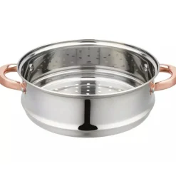 Garnek do gotowania na parze 2.5 l parowar 18 cm stalowy 3 elementy Klausberg KB 7725