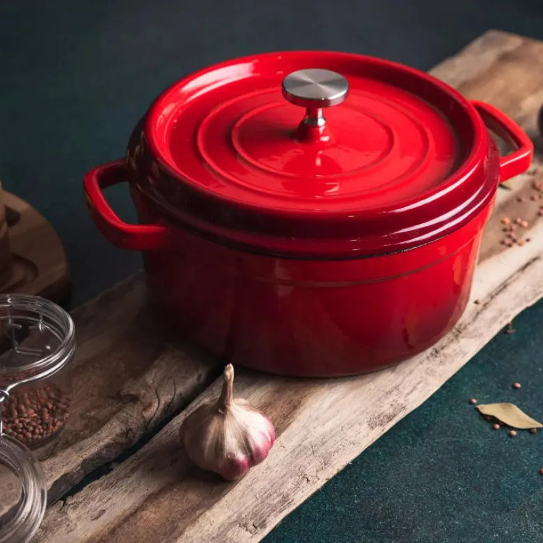 Garnek żeliwny emaliowany Florina Hierro 3.5L cieżki na indukcję