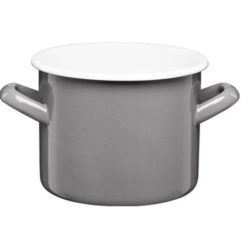 Garnek emaliowany 4.4 L prosty 20 cm Galicja Gordon 29307 szary