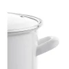 Garnek emaliowany 2 L prosty z pokrywką 16 cm Emalia Pleszew Arti