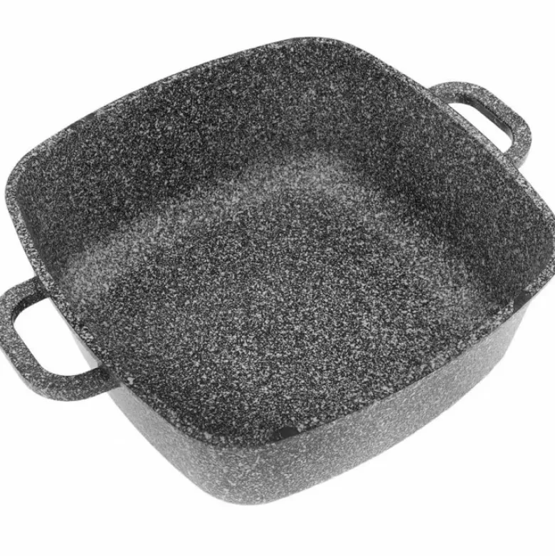 Garnek marmurowy kwadratowy Klausberg KB 7531 Brytfanna 5.5L na indukcje 26 cm