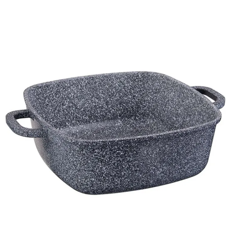 Garnek marmurowy kwadratowy Klausberg KB 7531 Brytfanna 5.5L na indukcje 26 cm