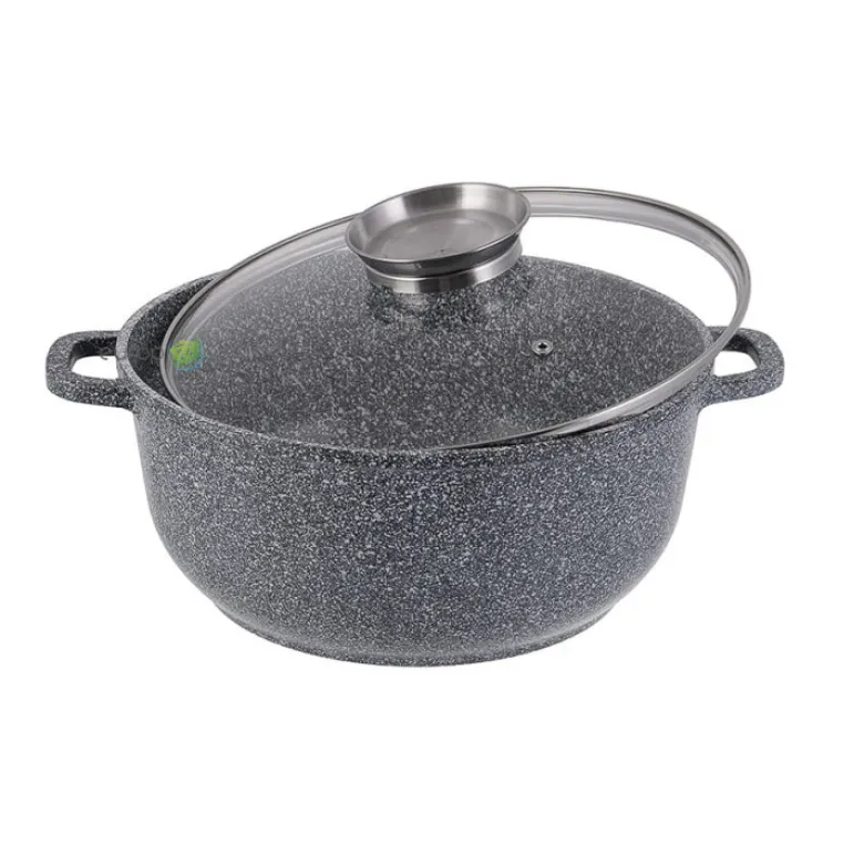 Garnek marmurowy z pokrywką Edenberg EB 8004 2.3L na indukcję 20 cm