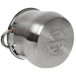 Garnek na indukcję Klausberg KB 7163 8.6 L stalowy z pokrywką, na gaz