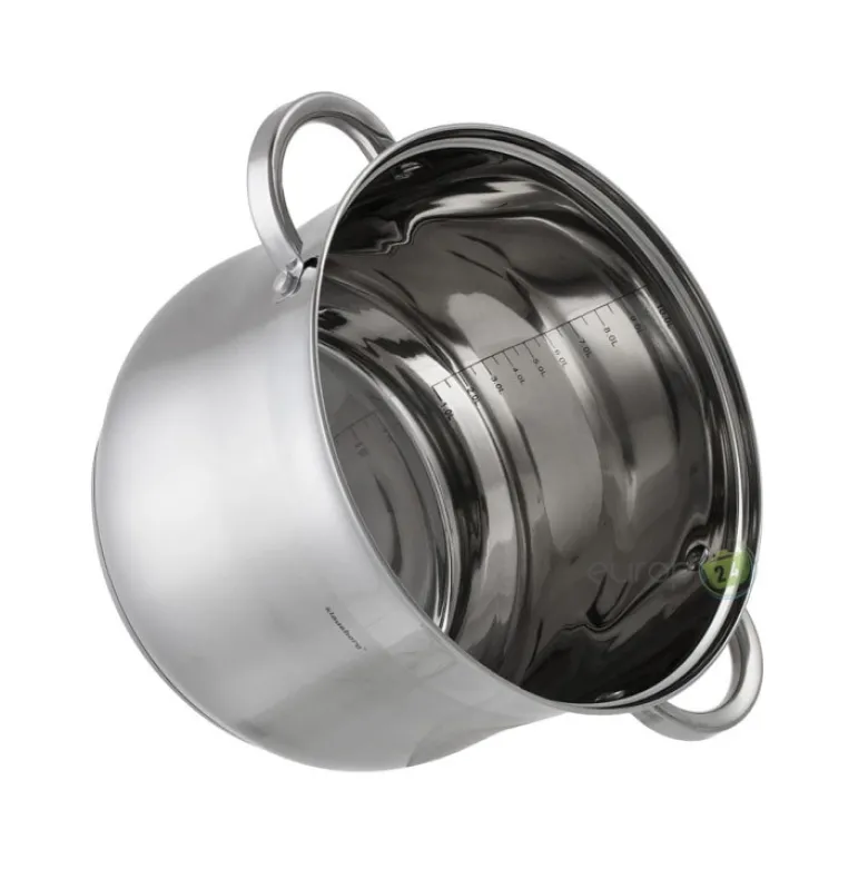 Garnek stalowy Klausberg KB 7164 indukcyjny 10.7 L z pokrywką