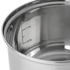 Garnek stalowy niski MG Home Verso Daily 24 cm 2,5 litra z pokrywką na indukcję