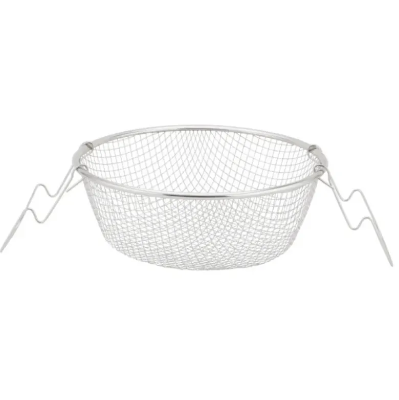 Garnek tradycyjny do smażenia frytek 24 cm z koszykiem stalowym i pokrywką 4L KingHoff