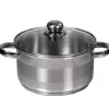 Garnek ze stali z pokrywką KingHoff KH 4331 6 L GAZ INDUKCJA