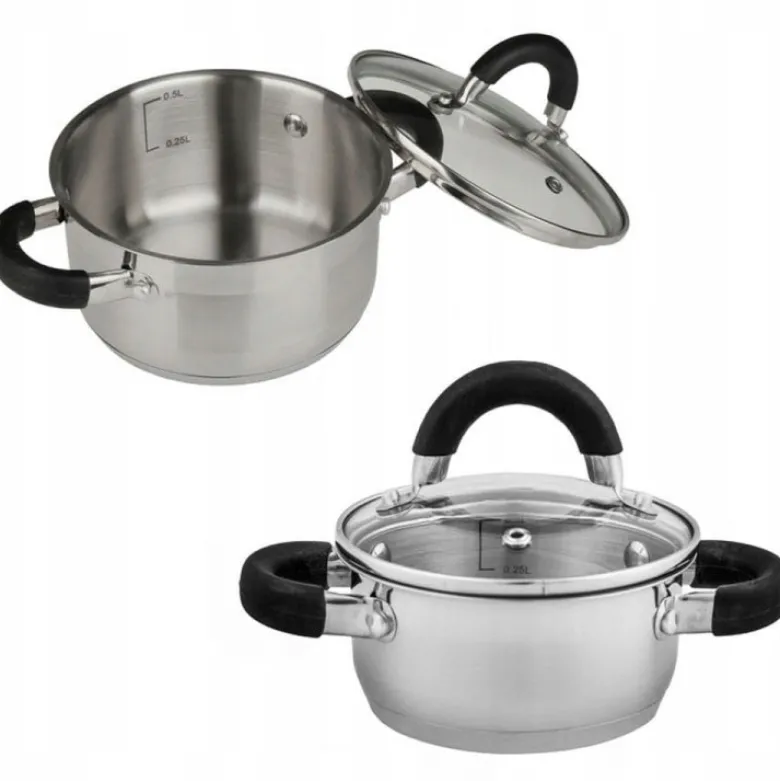 Garnek z pokrywką KingHoff KH 4342 1.5 L stalowy INDUKCJA