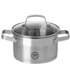Garnek z pokrywką ze stali nierdzewnej 20 cm MG Home Professional