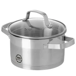 Garnek z pokrywką ze stali nierdzewnej 20 cm MG Home Professional