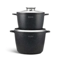 Garnki marmurowe Edenberg EB 8133 Zestaw 2 garnków indukcyjnych