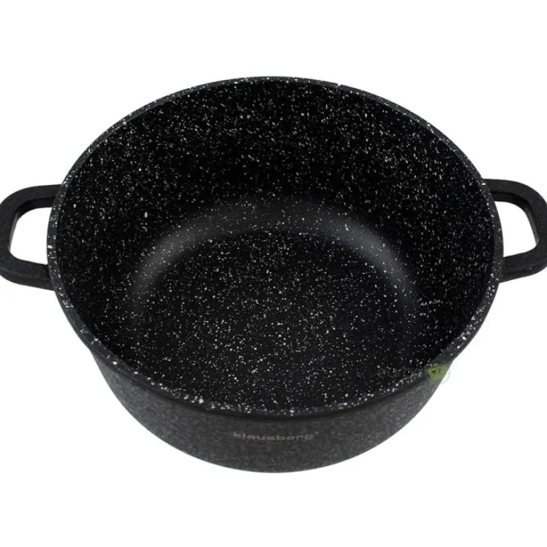 Garnki marmurowe Klausberg KB 7359 Zestaw garnków granitowych indukcyjnych