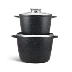 Garnki marmurowe Zilner ZL 7011 Zestaw 2 garnków indukcyjnych