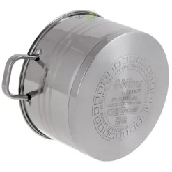 Garnki stalowe Hoffner Elegance HF 9936 12 elementowy zestaw garnków z patelnią Indukcja Gaz
